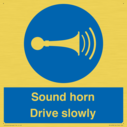 sound-horn-drive-slowly-warehousing-and-delivery-sign~